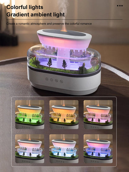 Rain Cloud Cool Mist Humidifier - 7-Color Night Light Aroma Diffuser