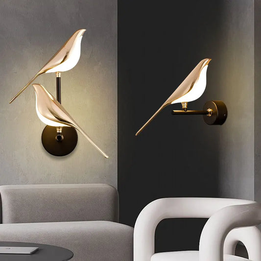 Creative Bird LED Wall Sconce with Touch Switch