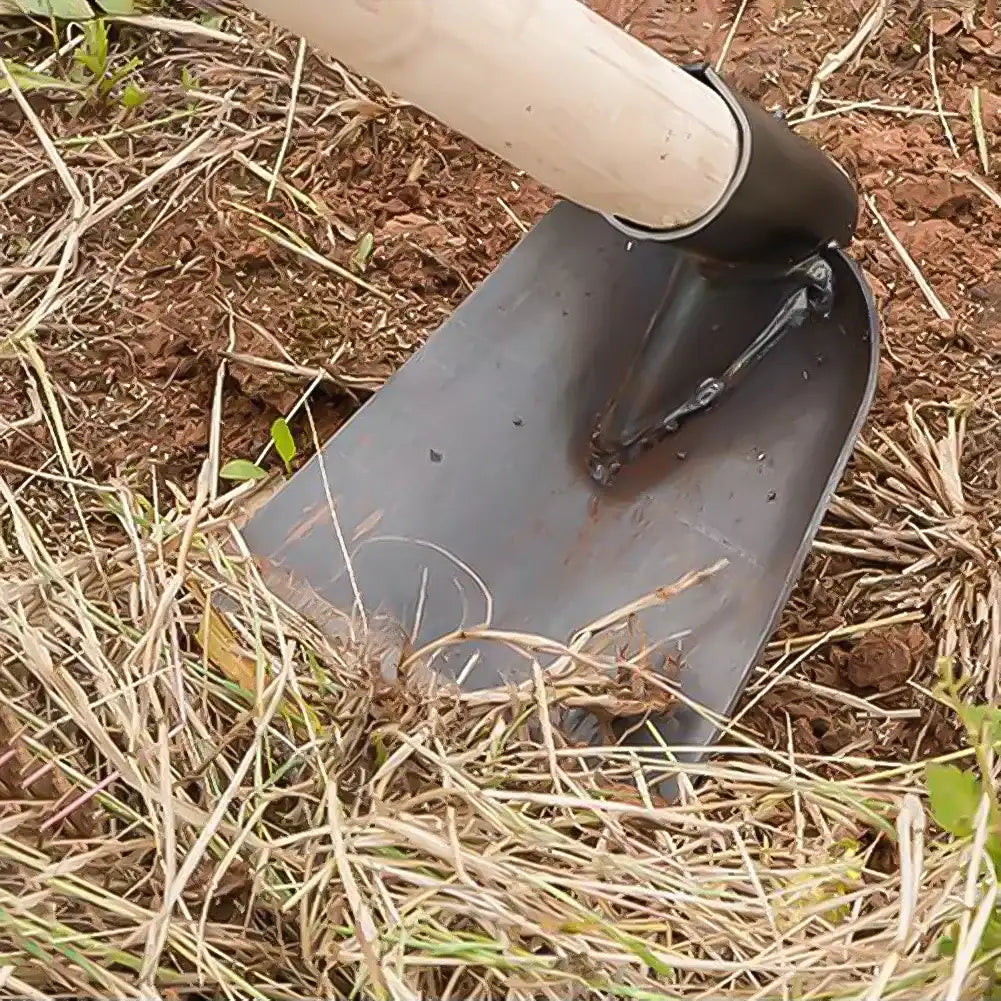 Durable Forged Hoe - Heavy-Duty Garden Tool for Digging & Weeding