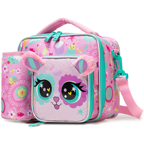 Cute Animal Kids Lunch Box Meal Bag Set Washable Lunch Bag Reusable