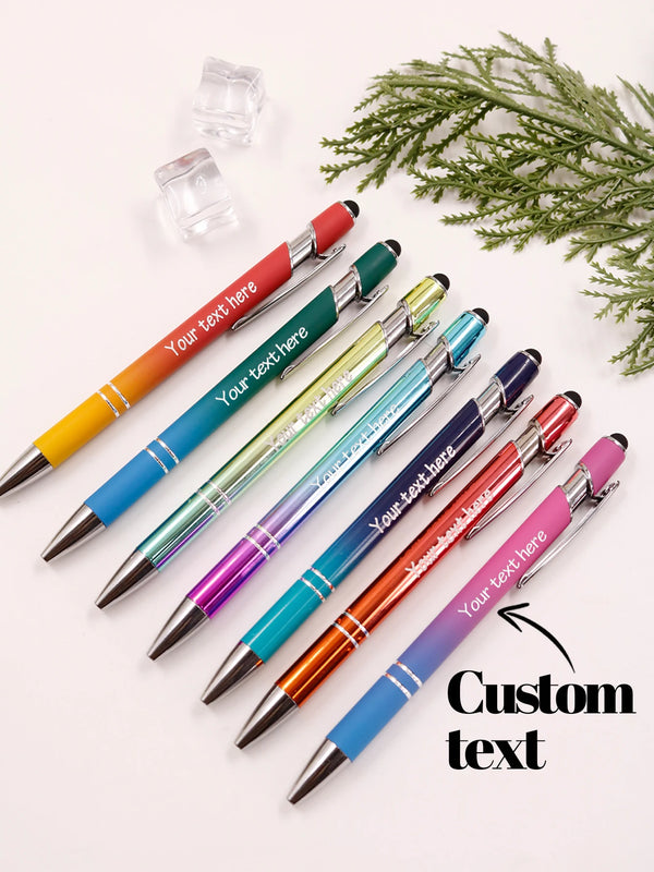 Customized Text Gradient Pens Ballpoint Personalized Gel Pens