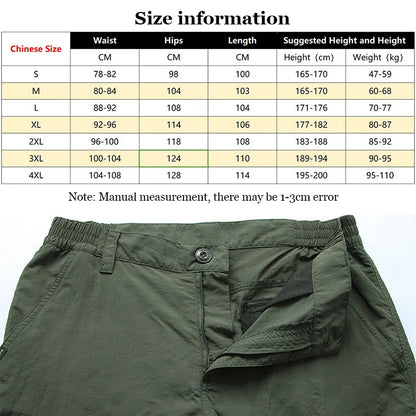 Men's Tactical Cargo Pants for Summer - Military Style