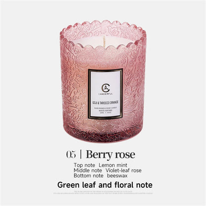 Luxury Scented Soy Candle - Natural Essential Oil for Sleep & Stress Relief