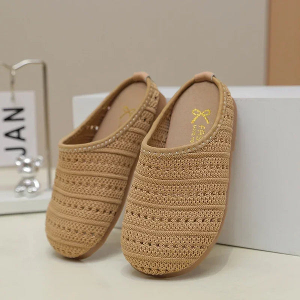 Kids Beach Shoes Weave Soild Color Versatile 2025 Summer New Kids