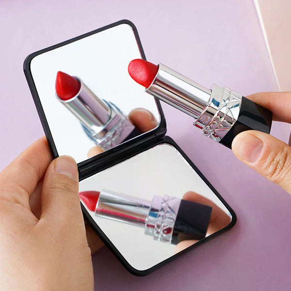 Folding Makeup Mirror High Definition Portable Pocket Mirror Double