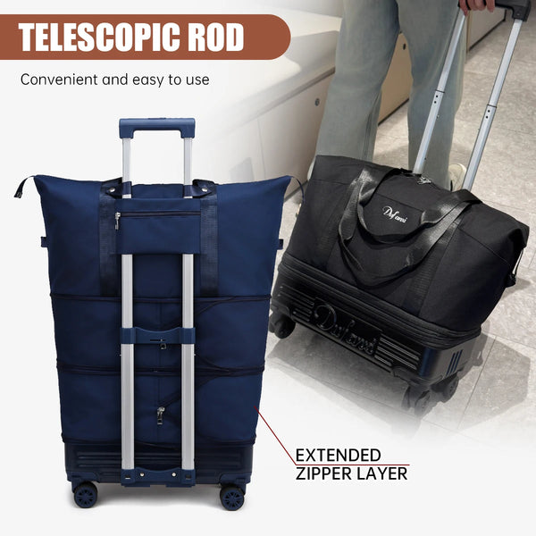 Luggage Bag With Wheels Travel Bag With Universal Wheels Foldable