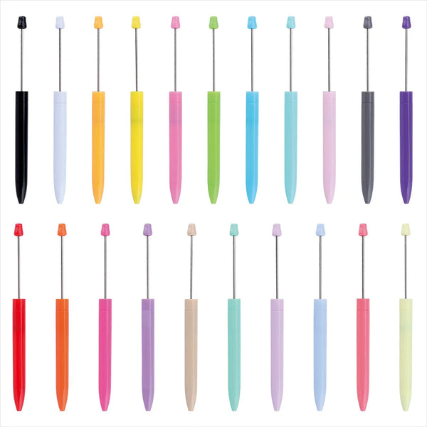 20pcs Mixed Cute Beaded Ballpoint Pens Stationery Pens For Writing