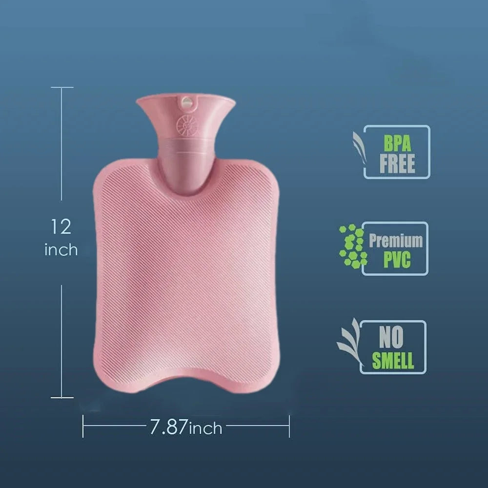 2L Hot Water Bottle with Cover | Neck & Shoulder Pain Relief