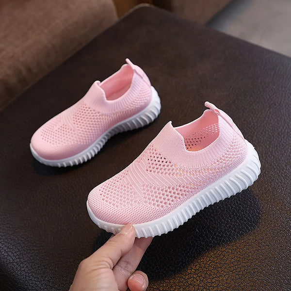Children S Knit Casual Shoes For Boys Girls Korean Style Soft Sole