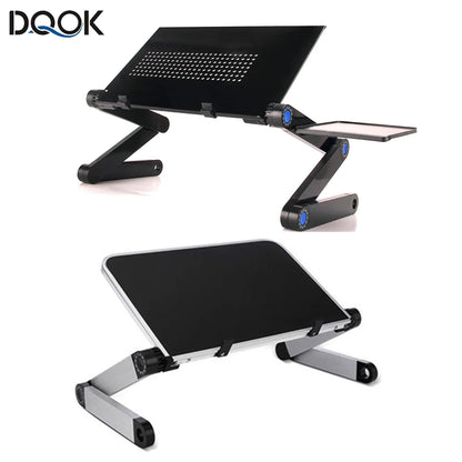 Portable Aluminum Laptop Desk Stand with Mouse Pad