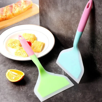 Dual-Color Silicone Spatula | Non-Stick & Heat-Resistant Kitchen Tool