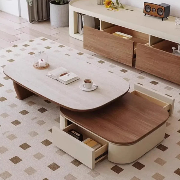 Adjustable Organizer Coffee Table Nordic Italian Design Tables Books