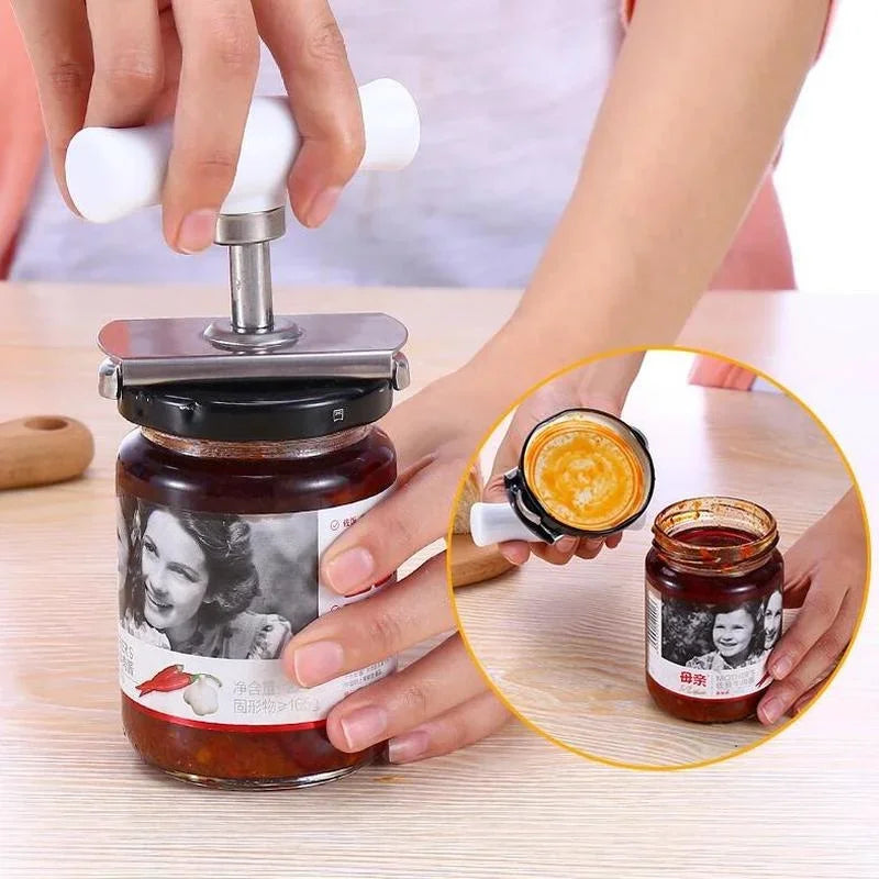 Adjustable Bottle Cap Opener wrench Stainless Steel Lids Off Jar Opener Labor-saving Screw Can removing tool Kitchen Gadget