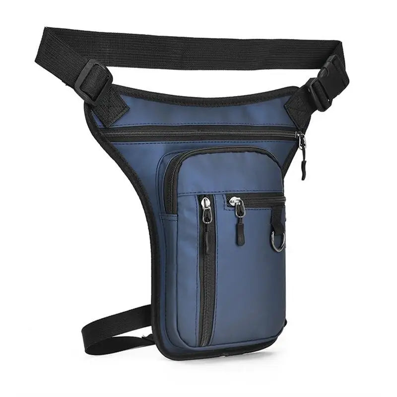 Waterproof Nylon Men Drop Leg Bag Pack Motorcycle Riding Casual Shoulder Cross Body Thigh Male Hip Belt Waist Bags