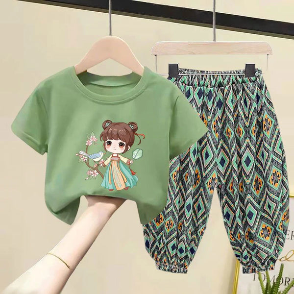 Summer Little Clothing Suit Toddlers T