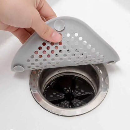 Anti-Clogging Drain Mat – Suction Cup Hair Filter for Kitchen & Bath