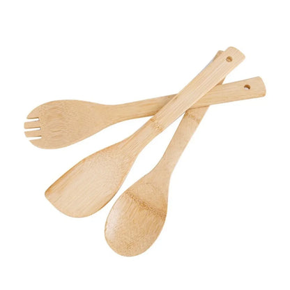 Alishan Bamboo Spatula Set | Non-Stick Frying Pan Utensils