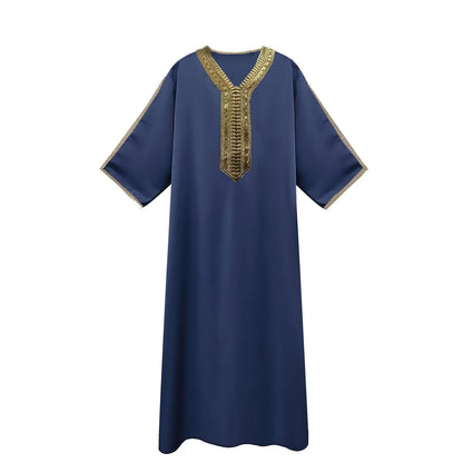 Men Jubba Thobe - Islamic Arabic Kaftan Robe
