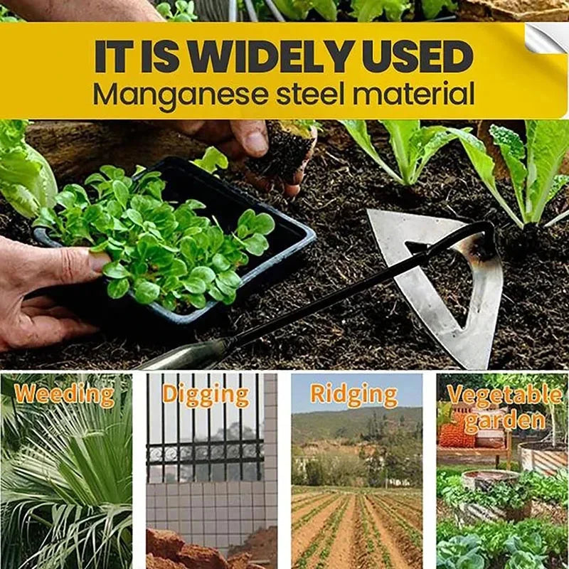 Steel Hollow Weeding Hoe & Rake