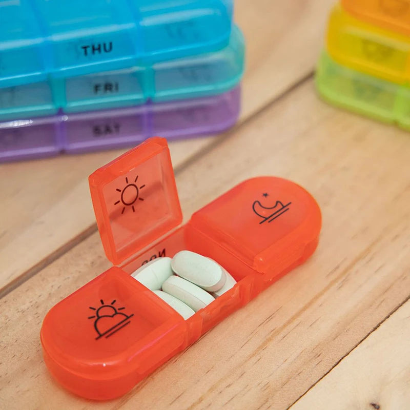 7-Day Pill Organizer with 21 Grids