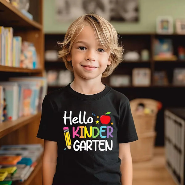 School Childrens T Shirt Print Tops School T Shirt
