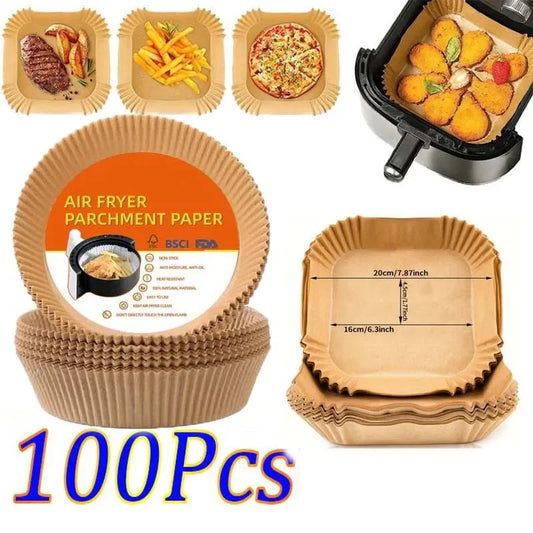Air Fryer Parchment Paper Liners | Non-Stick & Heat-Resistant