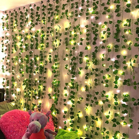 Artificial Ivy Vines with Lights for Room & Wedding Decor