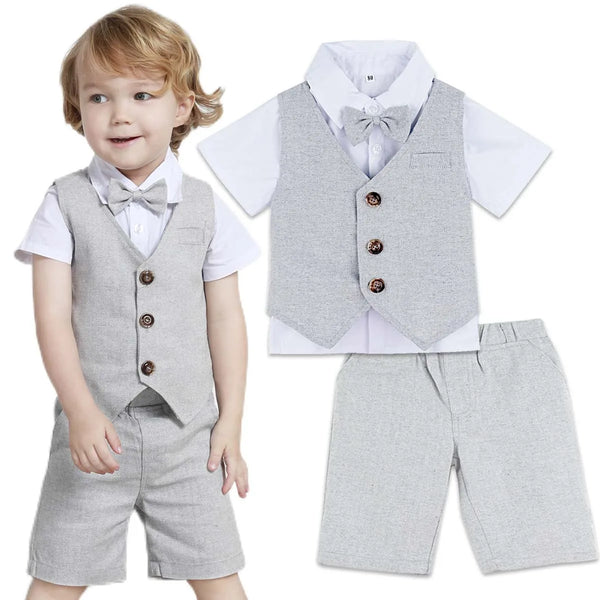 Baby Boy Clothes Toddler Wedding Suit Set Kids Birthday Party Outfit