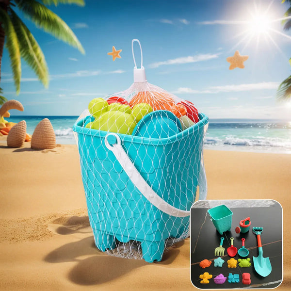 Children 10 14 16pcs Beach Toys Summer Outdoor Sand Play Bucket