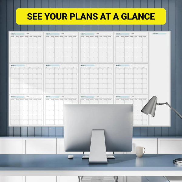 Erasable Large Wall Planner Calendar Reusable Wall Year Calendar