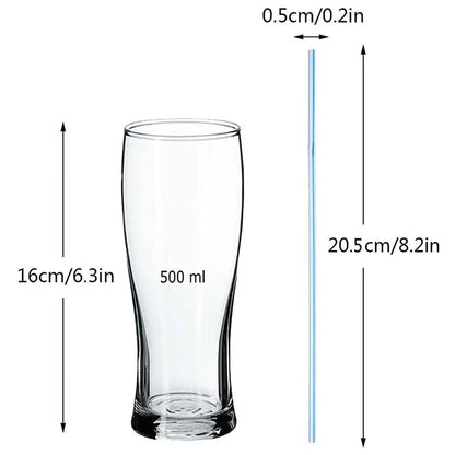 Colorful & Black Drinking Straws – Flexible Party Supplies