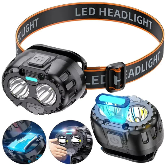 Rechargeable LED Headlamp 250LM with IPX4 Waterproof