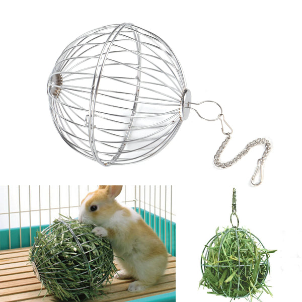 1 Pc Pet Rabbit Hay Toy Feeder Ball Feed Dispensing Sport Hanging
