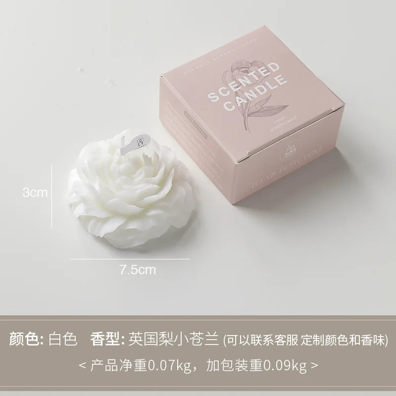 Peony Flower Scented Candle - Mother's Day & Birthday Gift