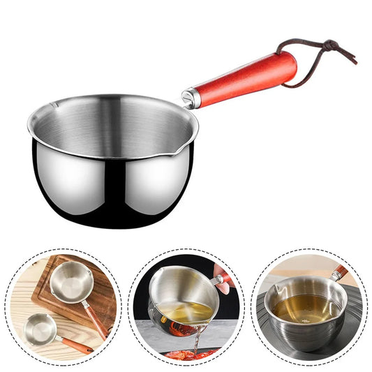 150-300ml Stainless Steel Butter Melting Pot | Hot Sauce Pan