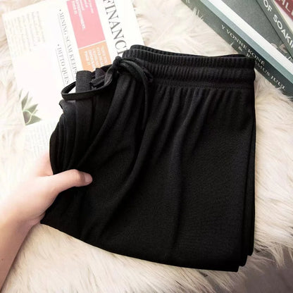 Women's Ice Silk Wide Leg Pants for Spring & Summer