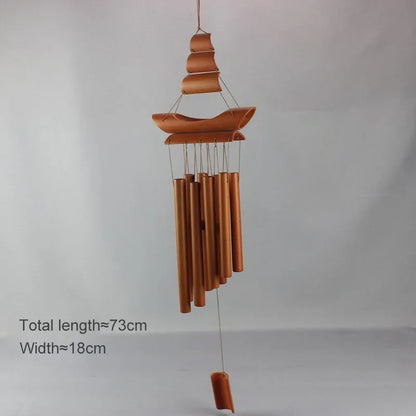 Handmade Tubes Bamboo Bell Natural Wind Chimes Indoors Pendant Balcony Home Hotel Decor Outdoor Yard Garden Windchime Crafts