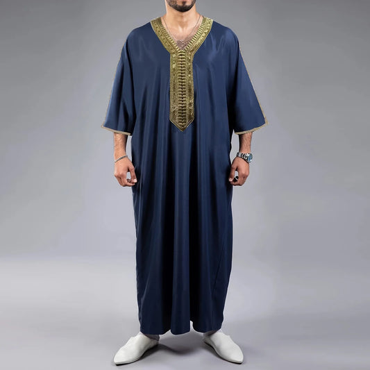 Men Jubba Thobe - Islamic Arabic Kaftan Robe