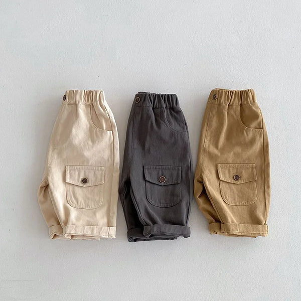 Kids Casual Pants 0 5t Children Girls Cute Solid Color Loose