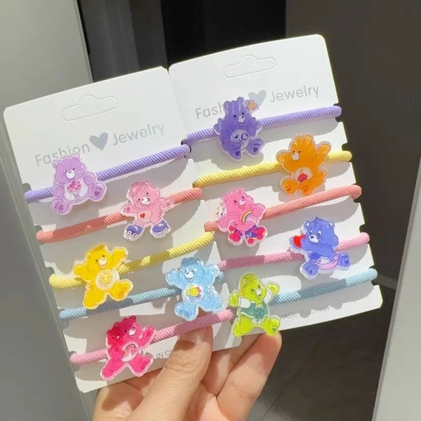 Care Bears Cute Cartoon Jewelry Set For Kids Acrylic Hair Clips Hair