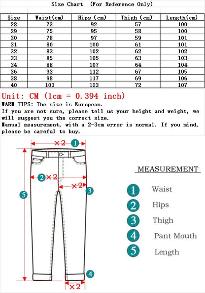 Men's Stretch Jeans - Slim Straight Fit Black & Blue Trousers