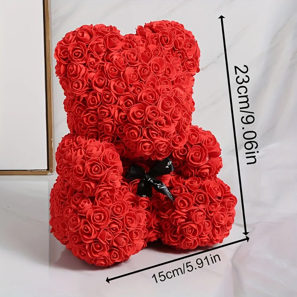 Rose Bear Artificial Foam Teddy Bear Valentine's Gift
