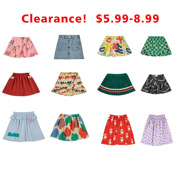 Clearance Korean Kids Clothes Shirts Skirts New Spring Autumn Winter