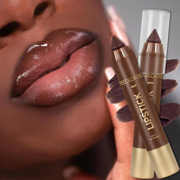 Sexy Brown Red Lipstick Pencil Lip