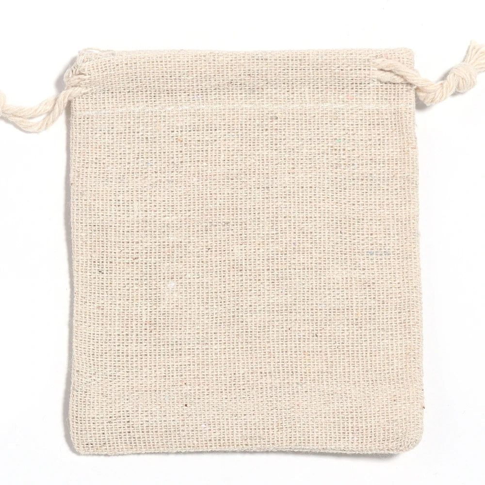 Jute Gift Pouches - Small Drawstring Sachet Bags for Jewelry & Gifts