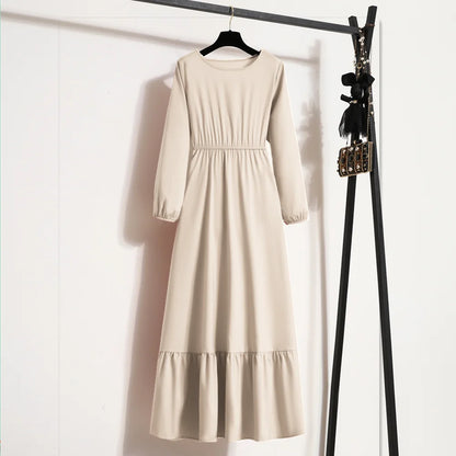 Women's Long Chiffon Maxi Dress - Spring Autumn Casual Style