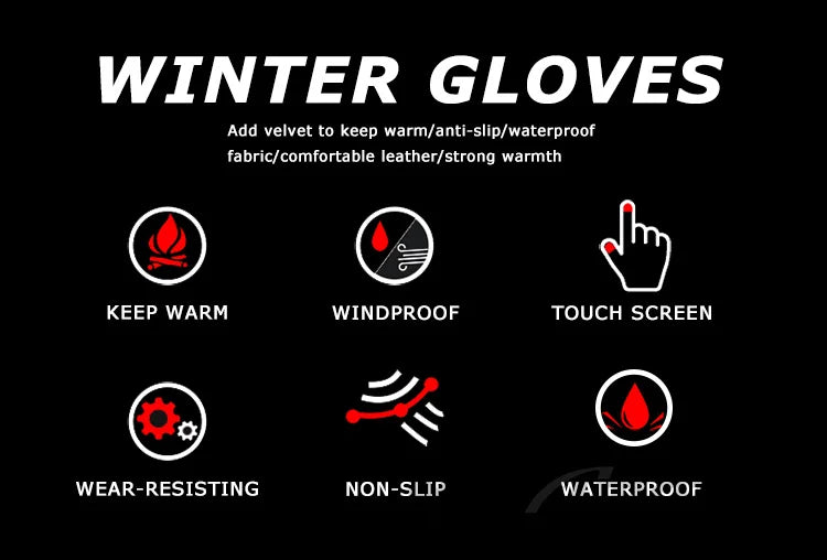Waterproof Touch Screen Gloves: Warm & Windproof