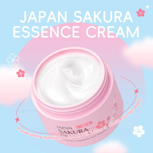 Laikou Sakura Hydrating Cream Moisturizer Whitening Nourishing Oil