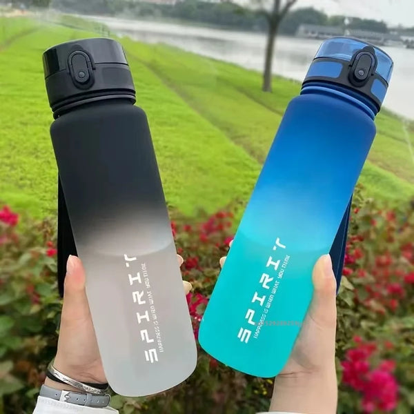 1 Liter Large Capacity Sports Water Bottle Leak Proof Colorful
