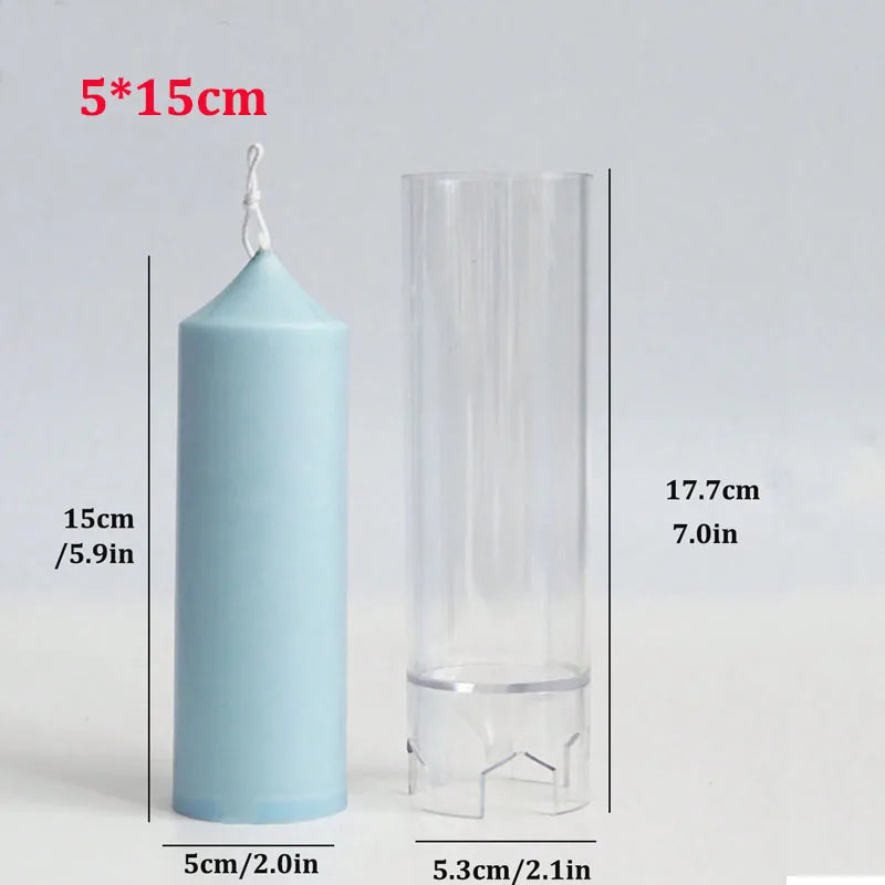Spire Pillar Candle Mold - DIY Retro Geometry Candle Making Mold